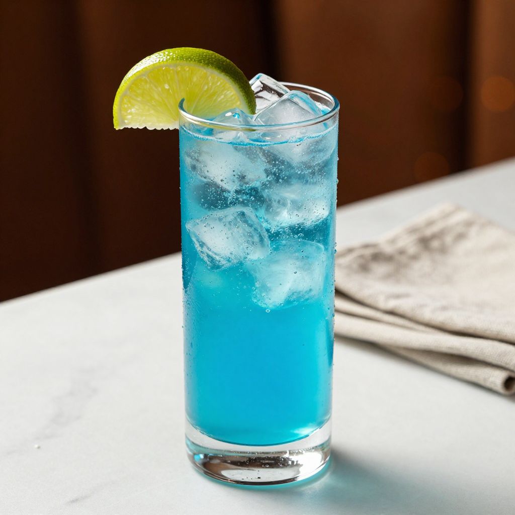 Adios MF cocktail served