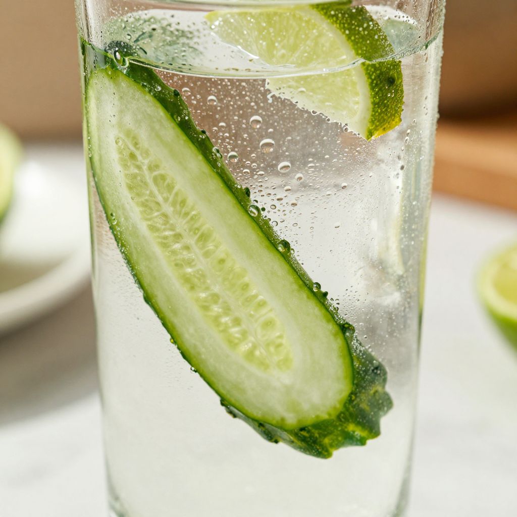 Agua de Pepino Preparation