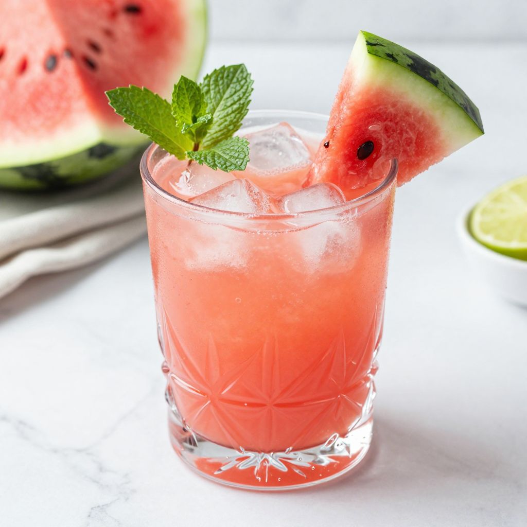 Glasses of agua fresca ready to serve