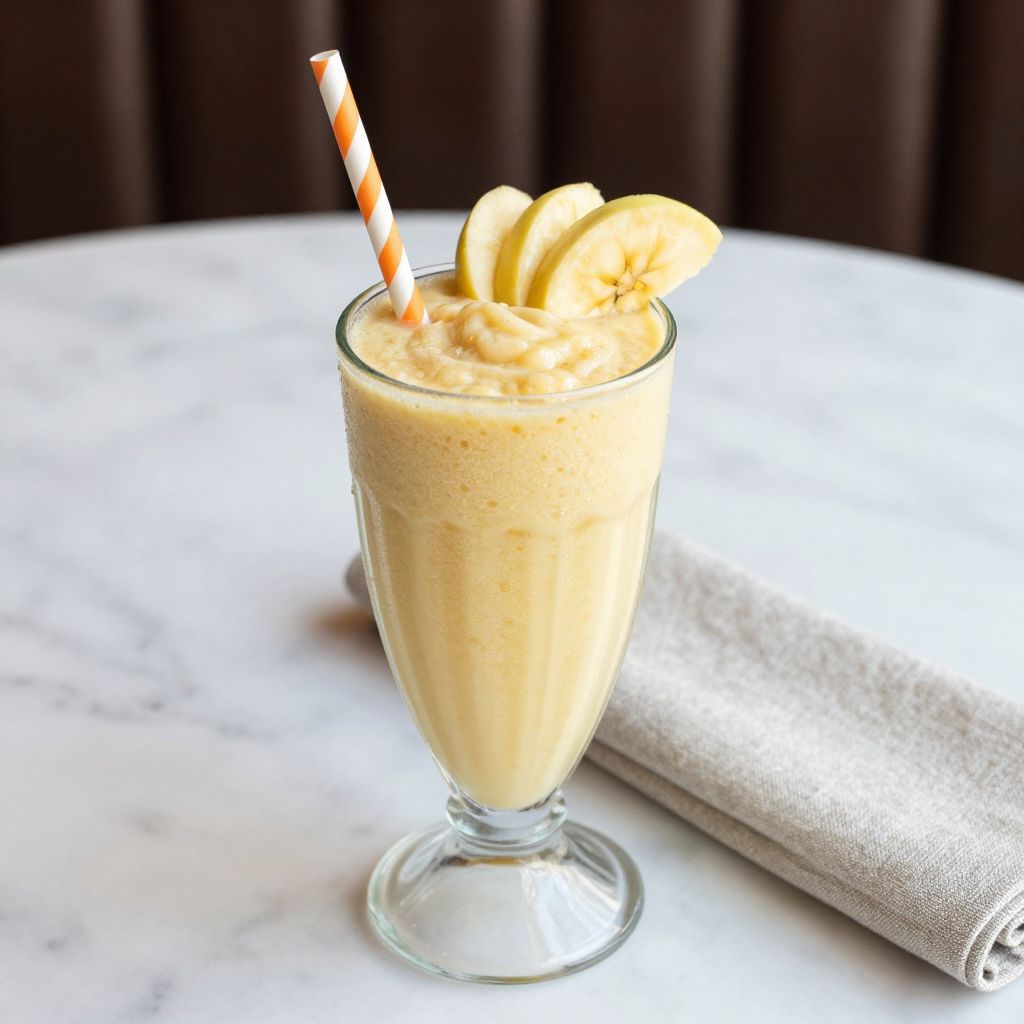 Apple Banana Smoothie Final Image