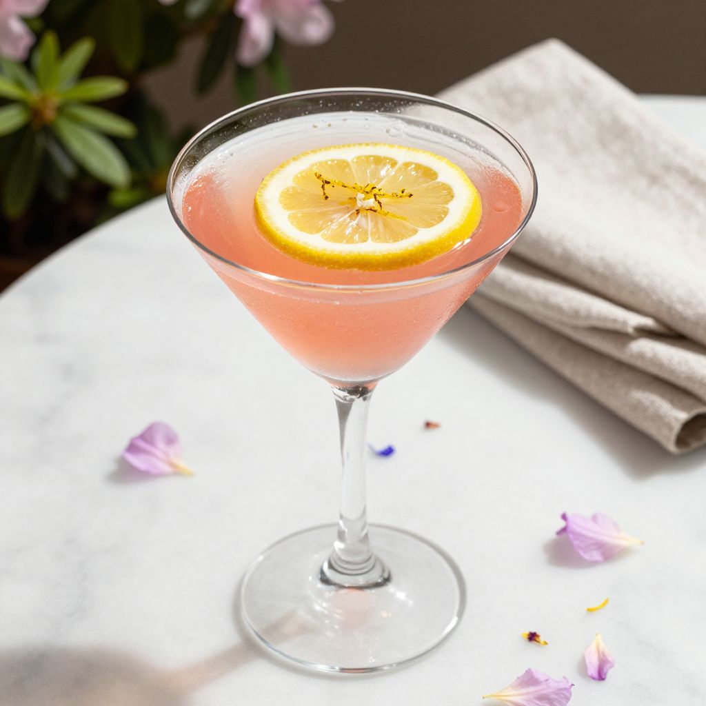Azalea Cocktail Garnished