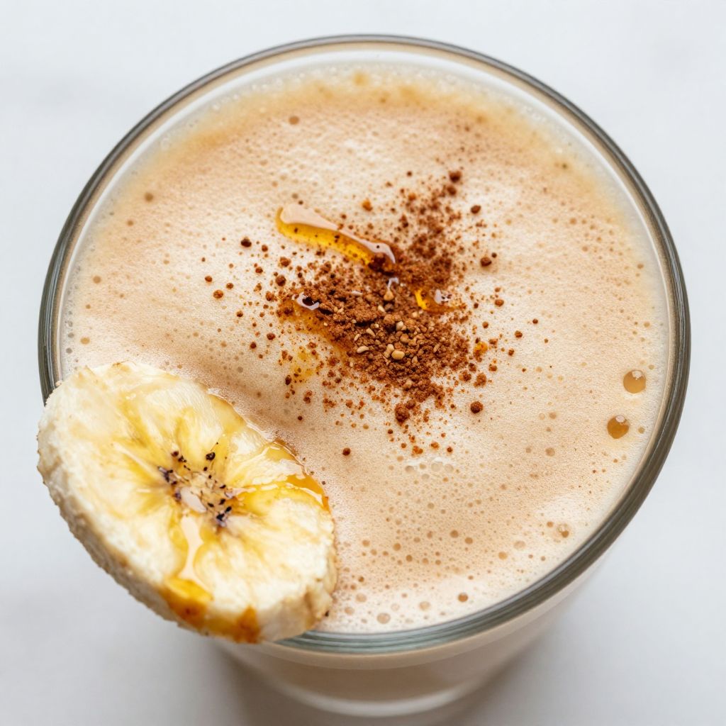 Banana Bread Latte Preparation Step