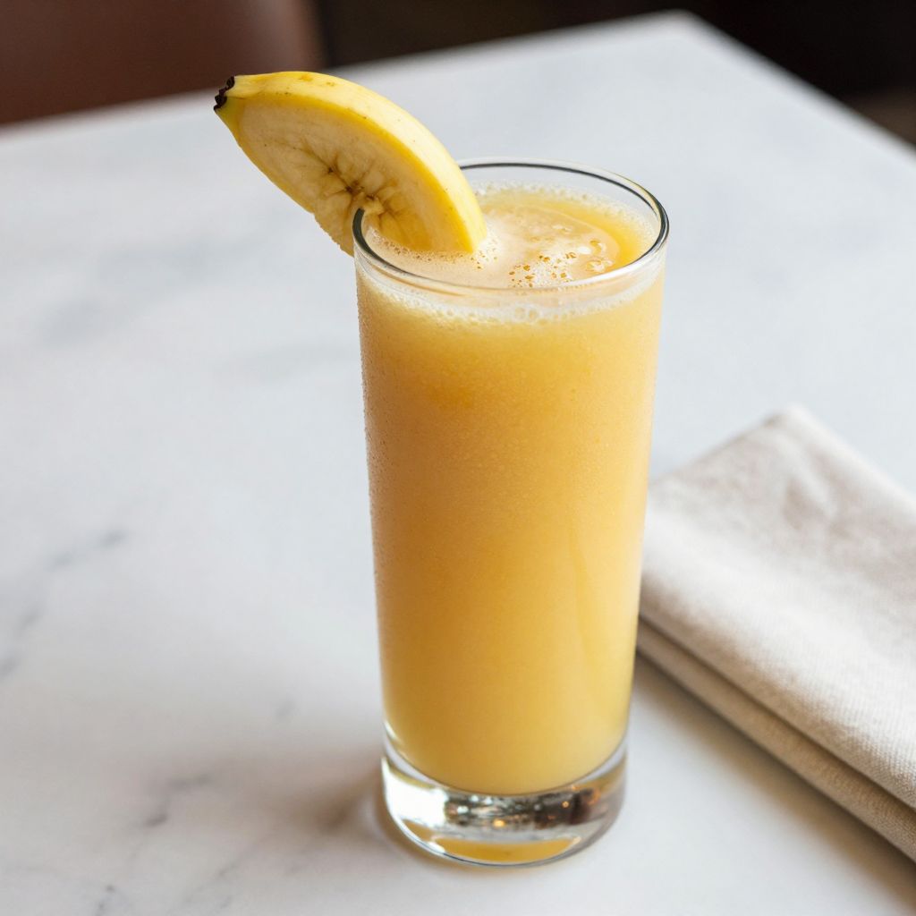 Banana Juice Served