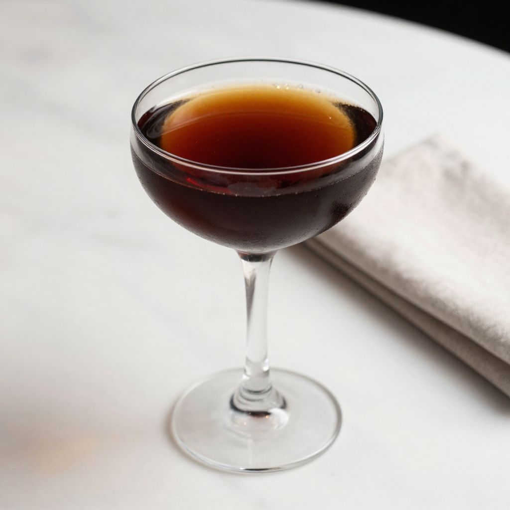 Black Manhattan Cocktail