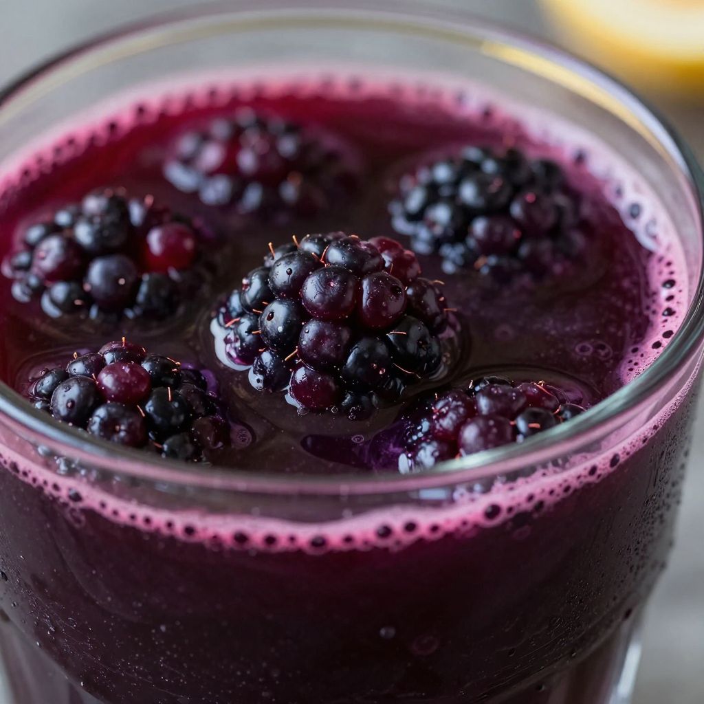 Blackberry Juice Preparation