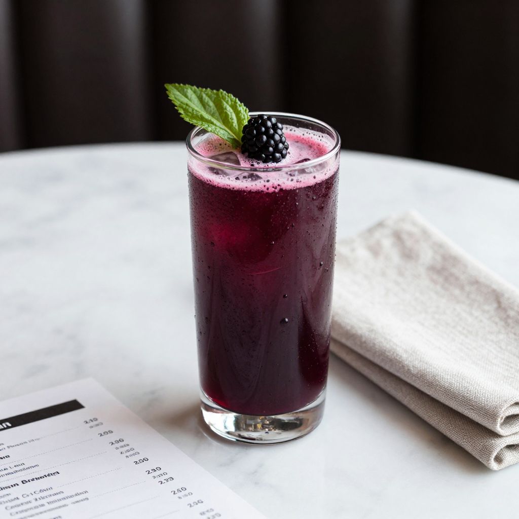 Blackberry Juice Enjoyment