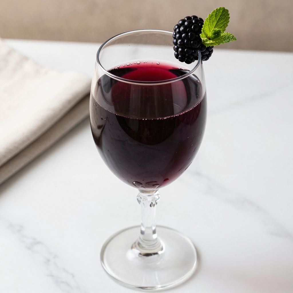 Bottled blackberry wine