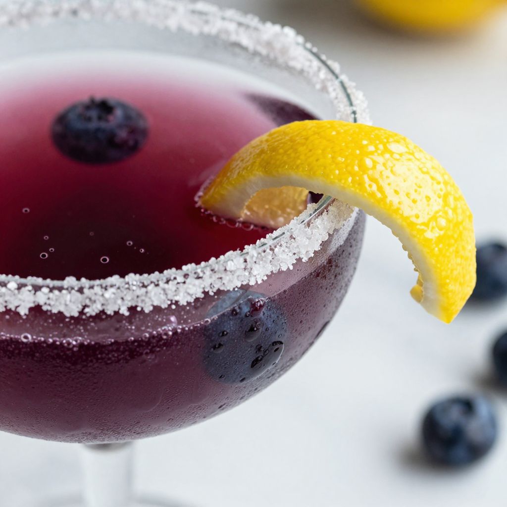 Blueberry Lemon Drop Cocktail
