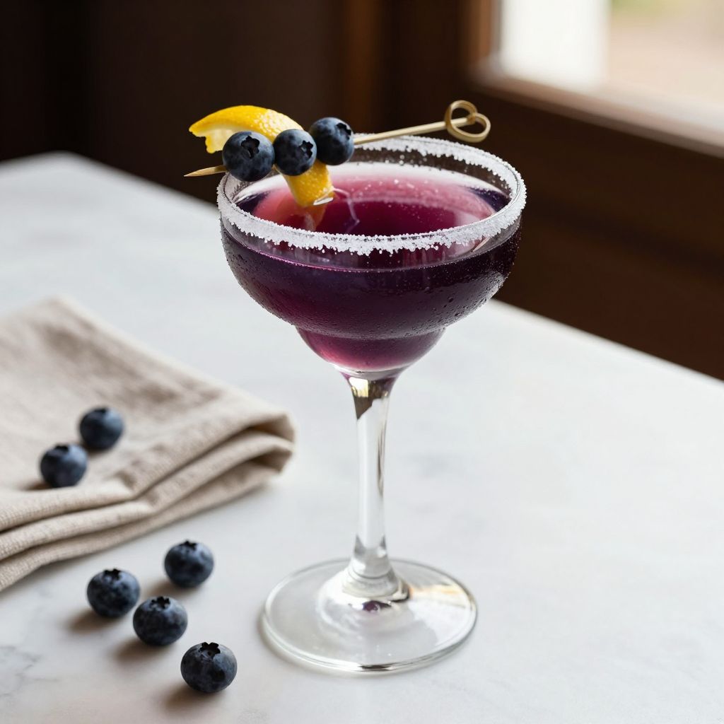 Blueberry Lemon Drop Cocktail