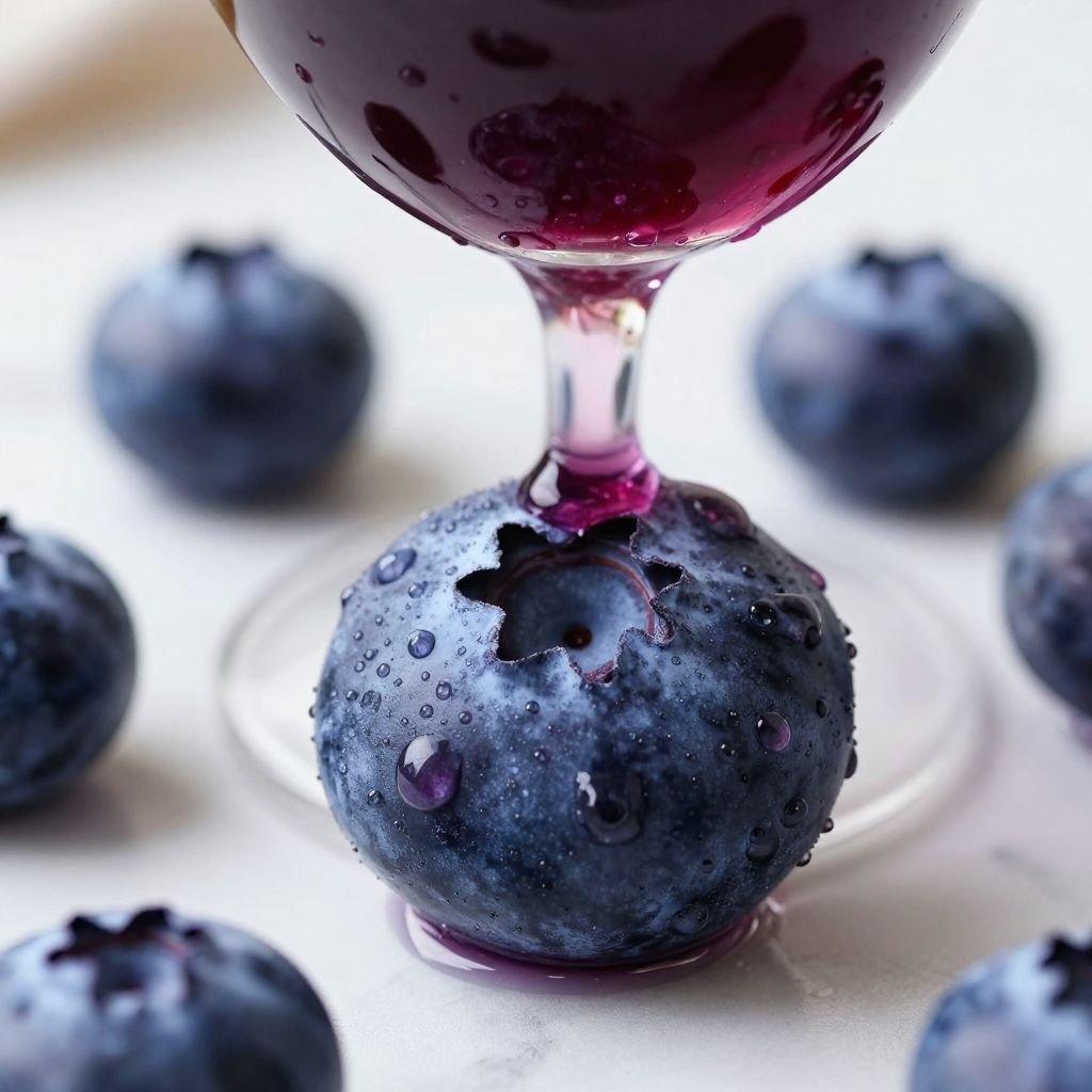 Blueberry wine making process step image