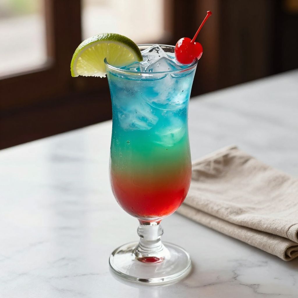 Finished Bob Marley cocktail with garnish