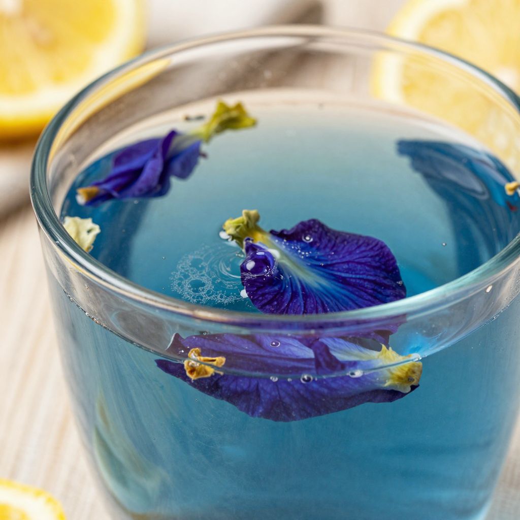 Butterfly Pea Tea Preparation