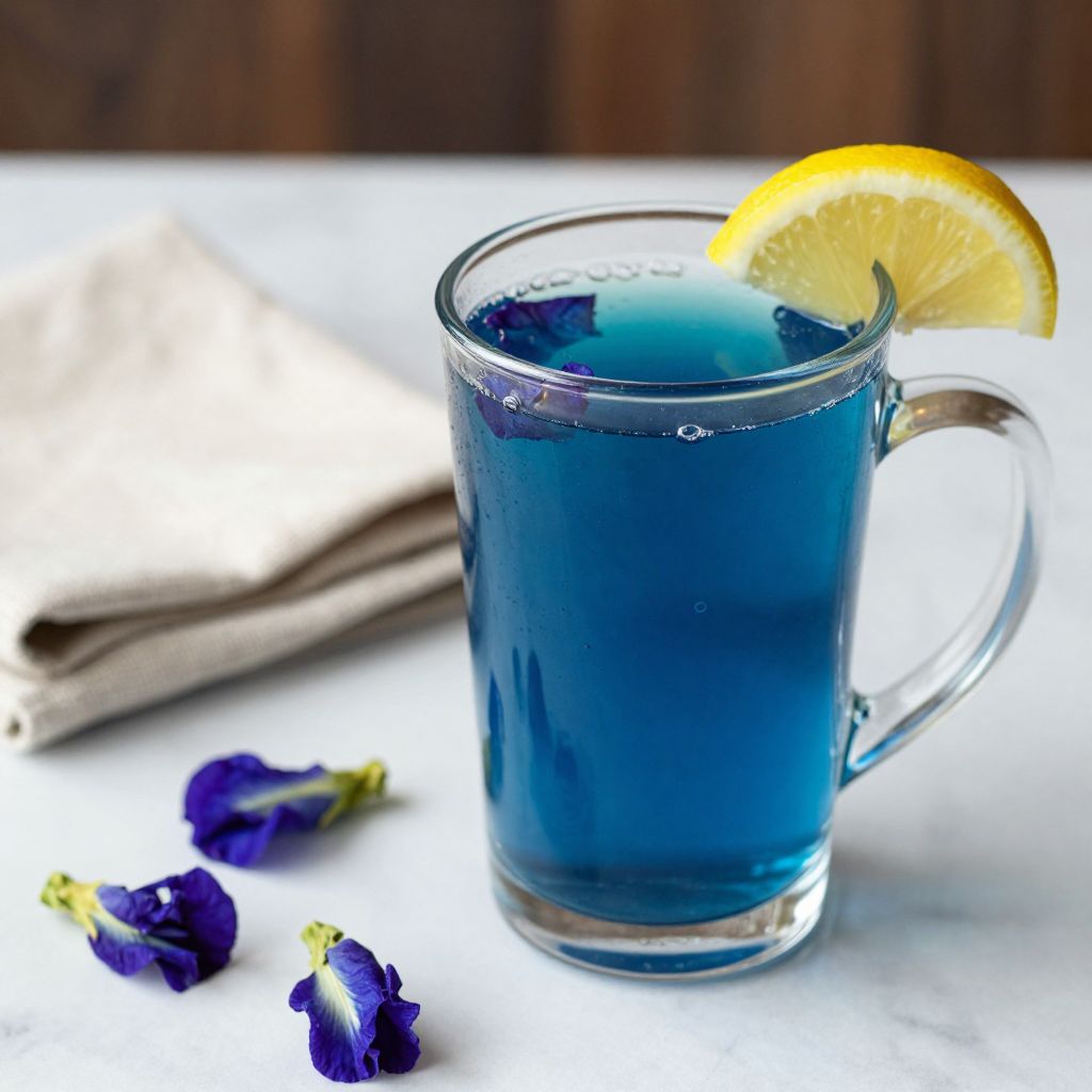 Butterfly Pea Tea Serving
