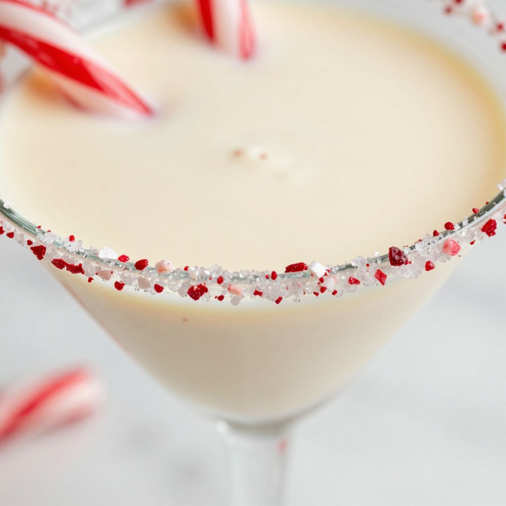 Candy Cane Martini Preparation