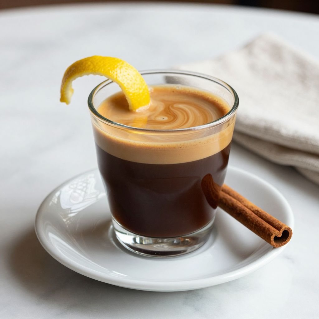 Carajillo drink served