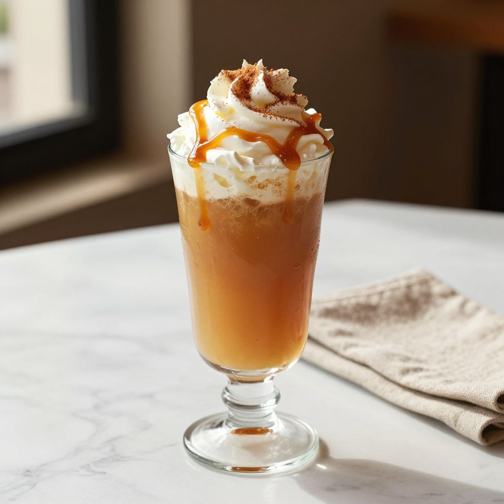 Caramel Apple Spice Drink Presentation