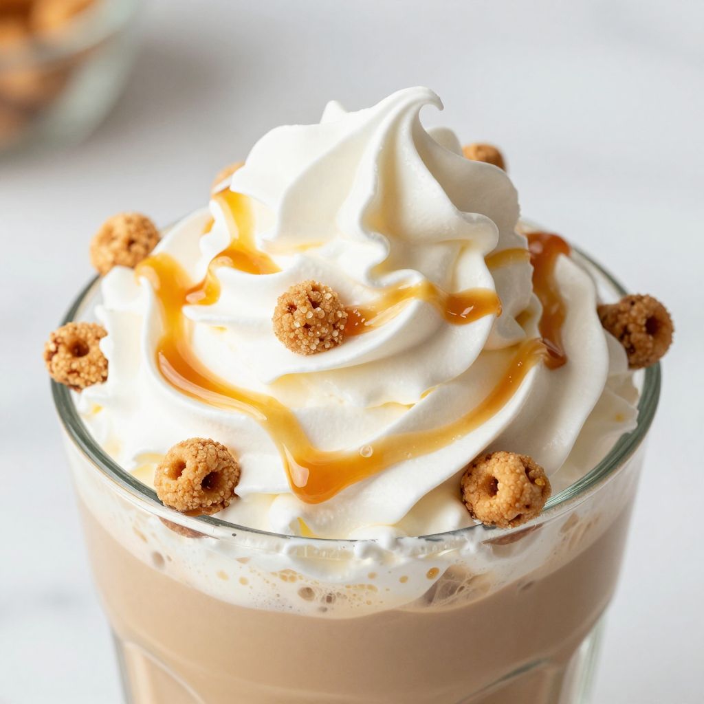 Caramel Ribbon Crunch Frappuccino Step by Step