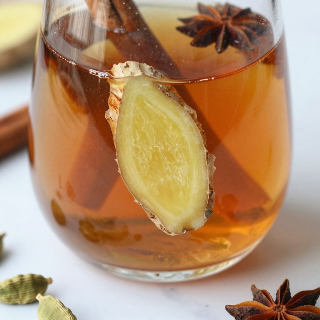 Chai concentrate in saucepan