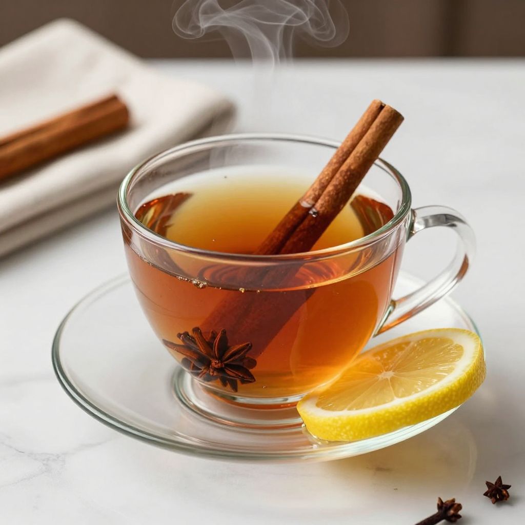 Clove tea serving