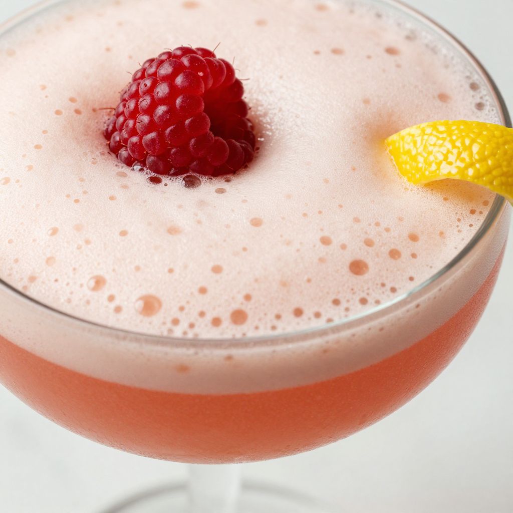 Clover Club Cocktail Shake Steps