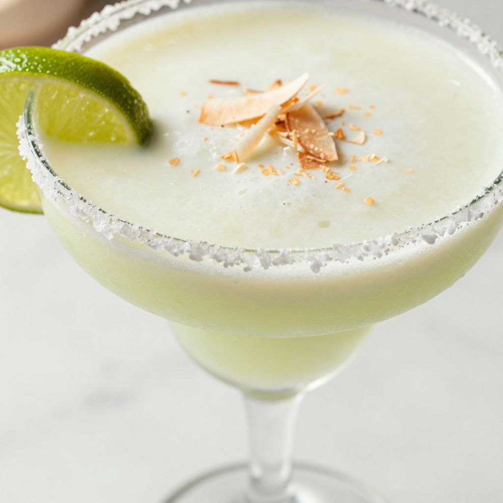 Coconut Margarita Step Illustration