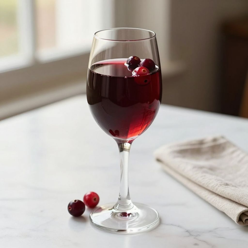 Cranberry Wine Bottle