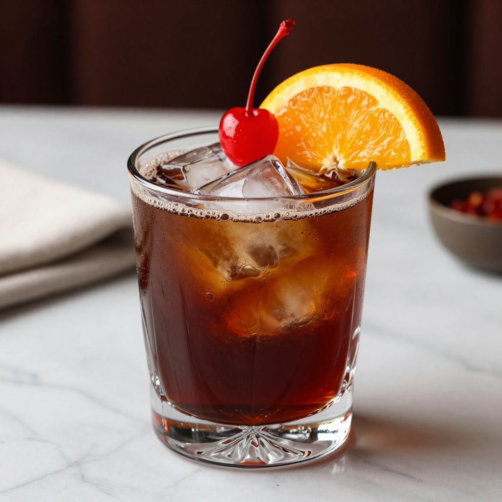 Dirty Dr Pepper Garnished Drink