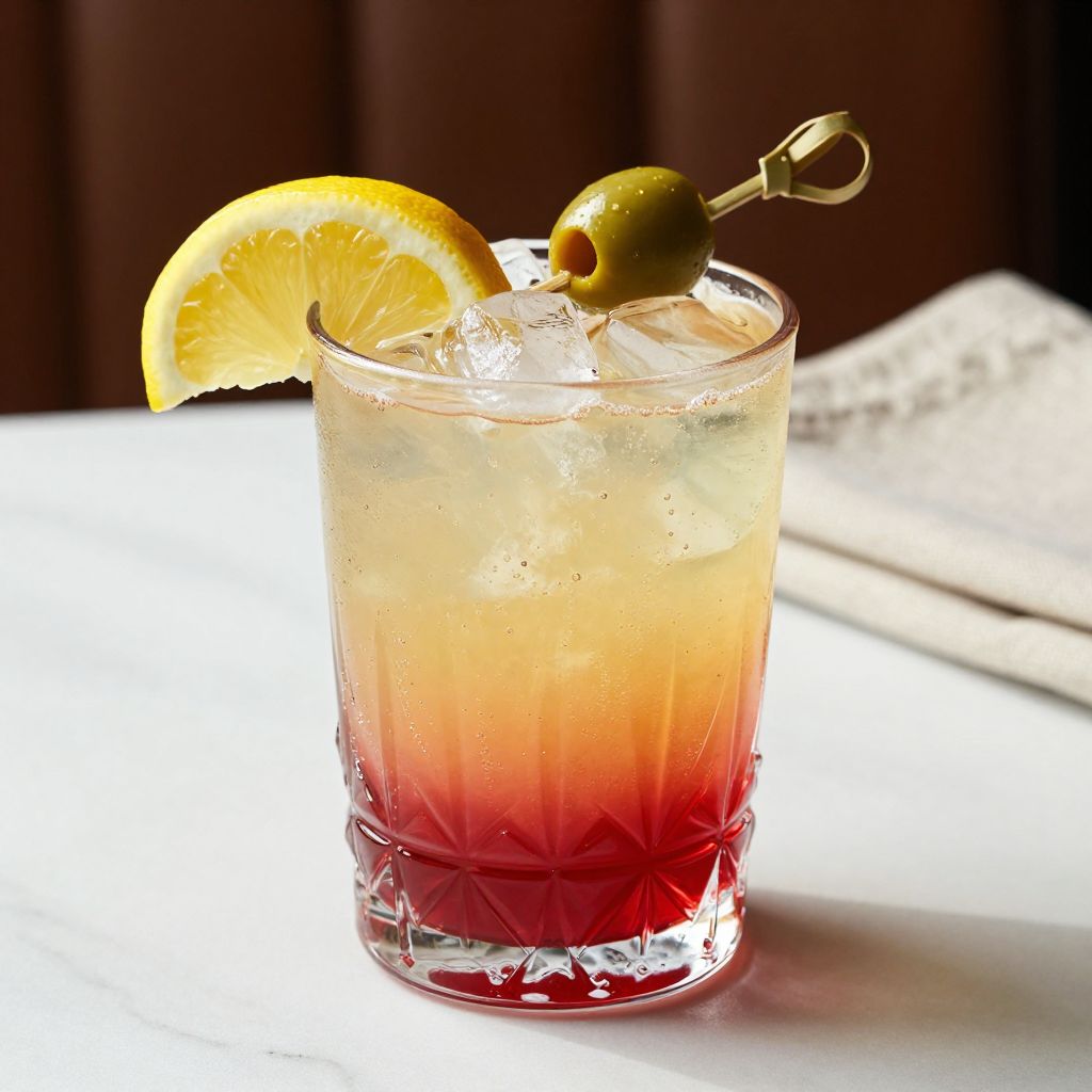 Dirty Shirley Garnished Drink