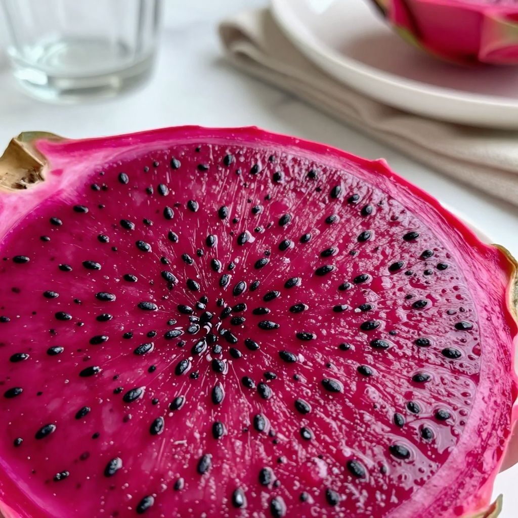 Making Dragon Fruit Juice