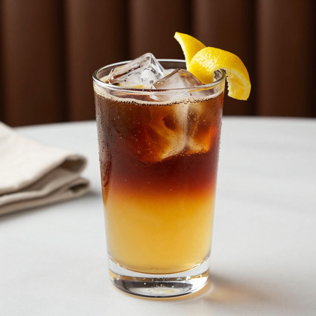 Espresso tonic ready to serve