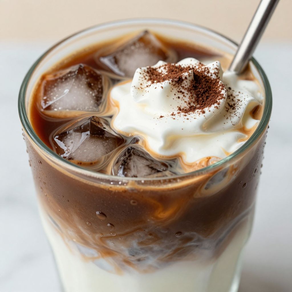 Frozen coffee step by step image