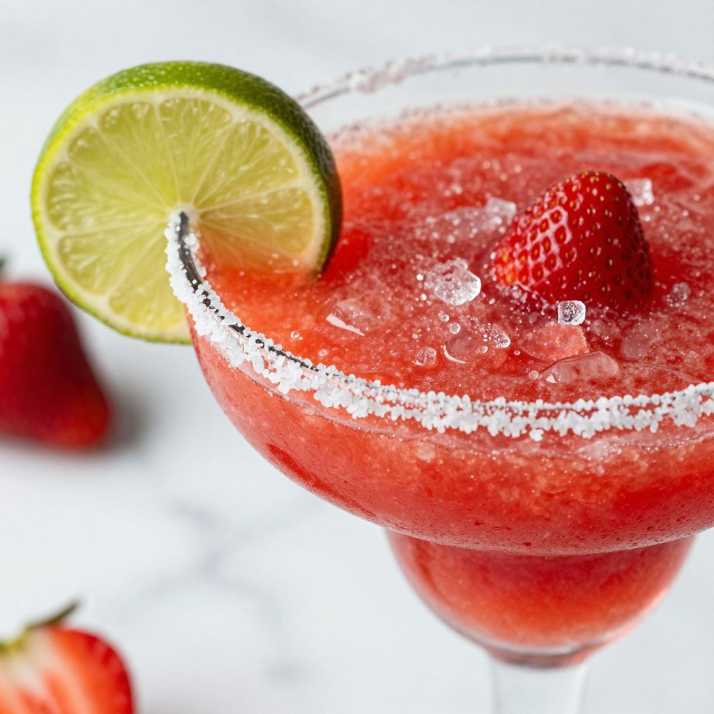 Frozen Strawberry Margarita Step by Step Image
