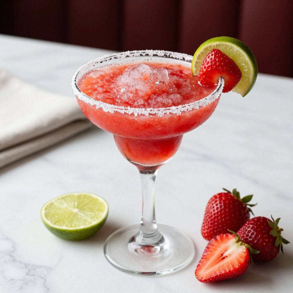 Frozen Strawberry Margarita Serving