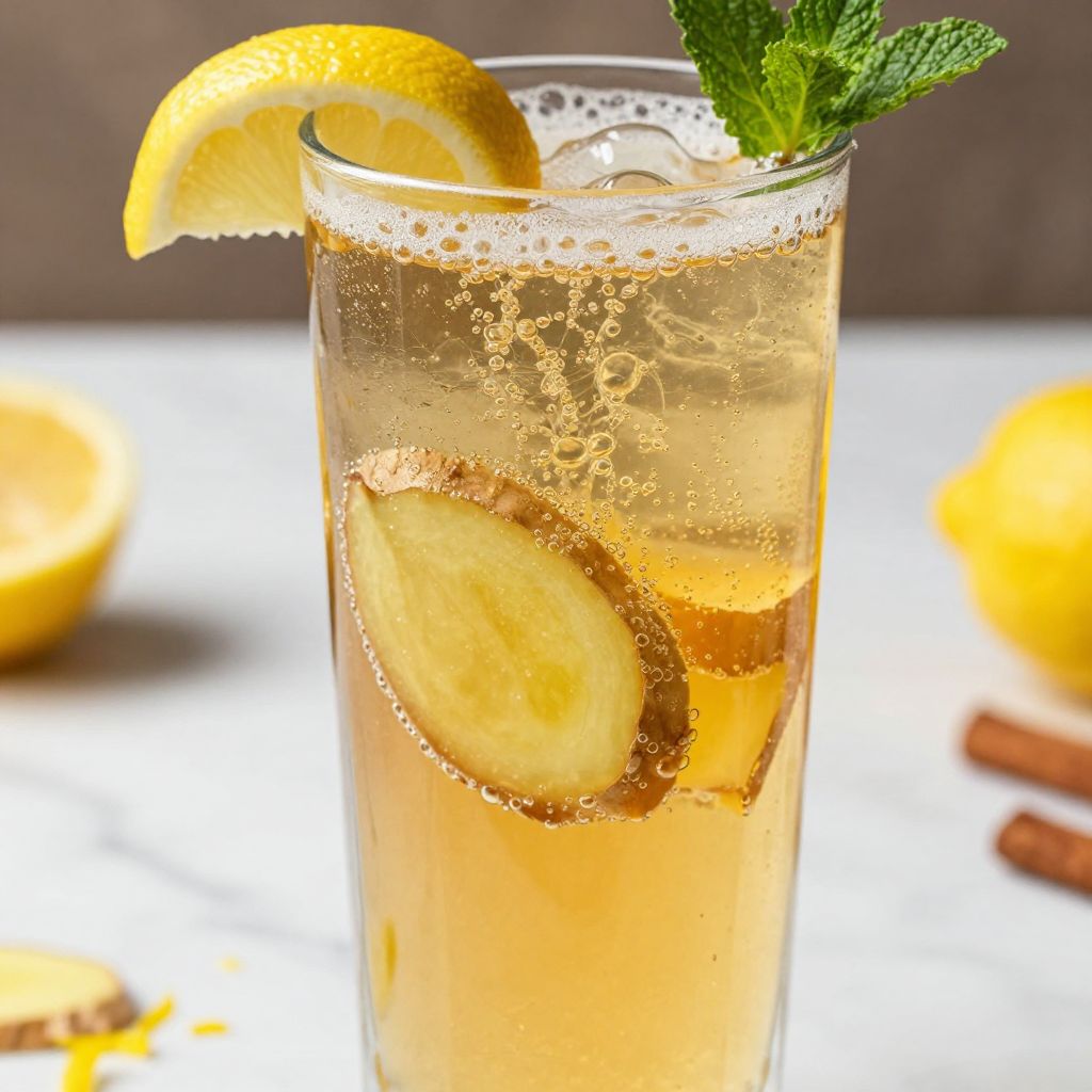 Homemade Ginger Ale Preparation