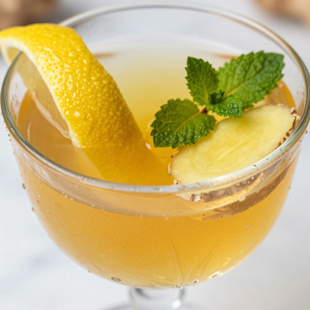 Fresh Ginger Juice Preparation