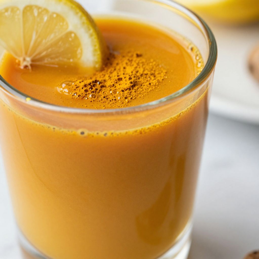 Ginger, Lemon, Cayenne, and Turmeric Shot