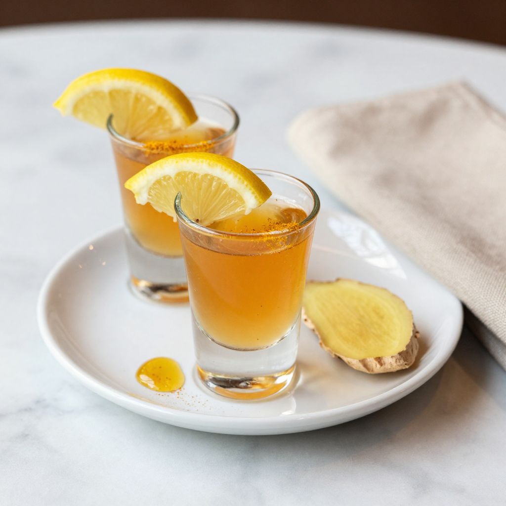 Ginger, Lemon, Cayenne, and Turmeric Shot