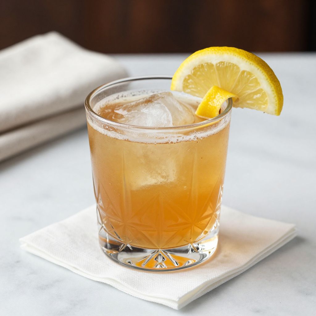 Gold Rush Cocktail Serving Suggestion