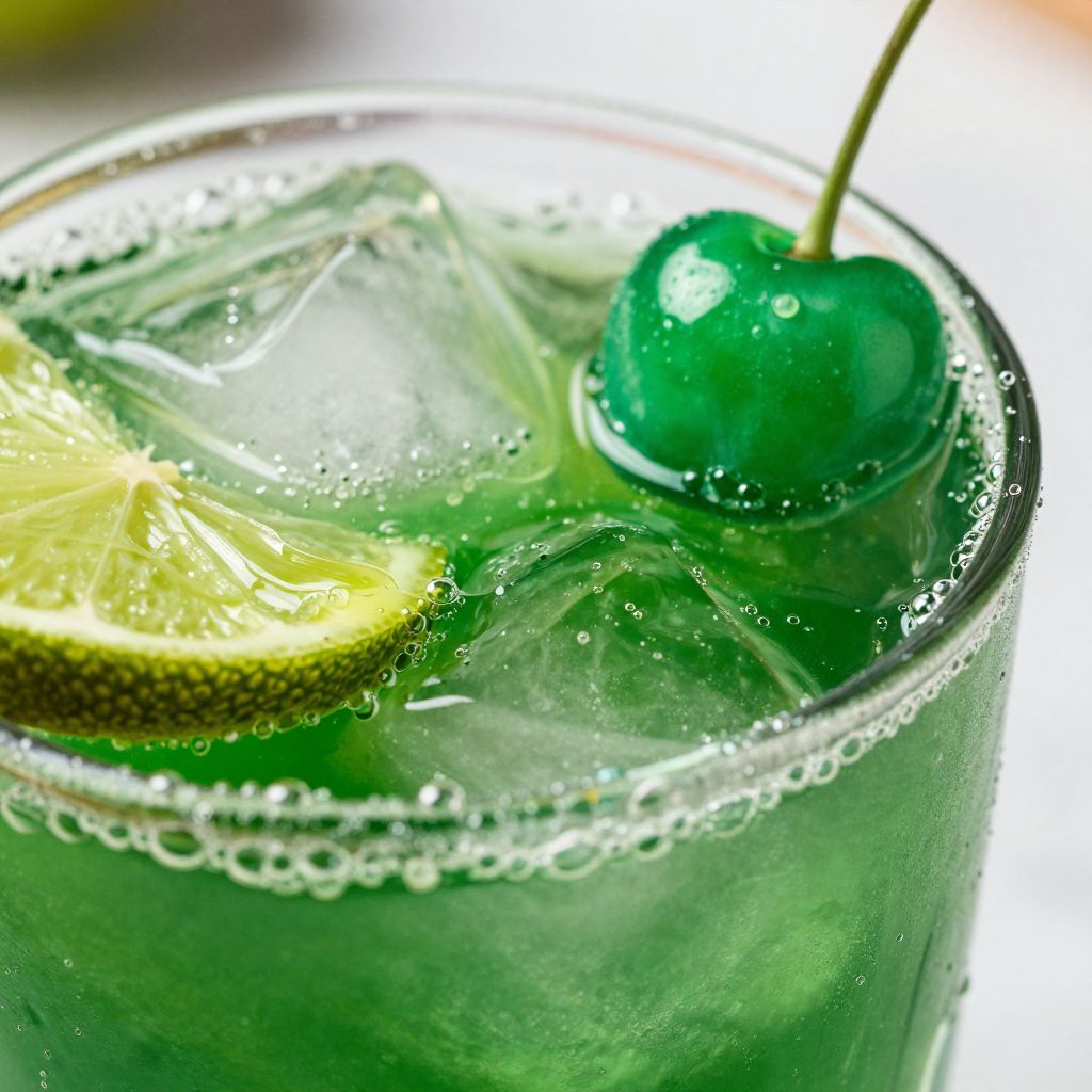 Grinch Cocktail Preparation