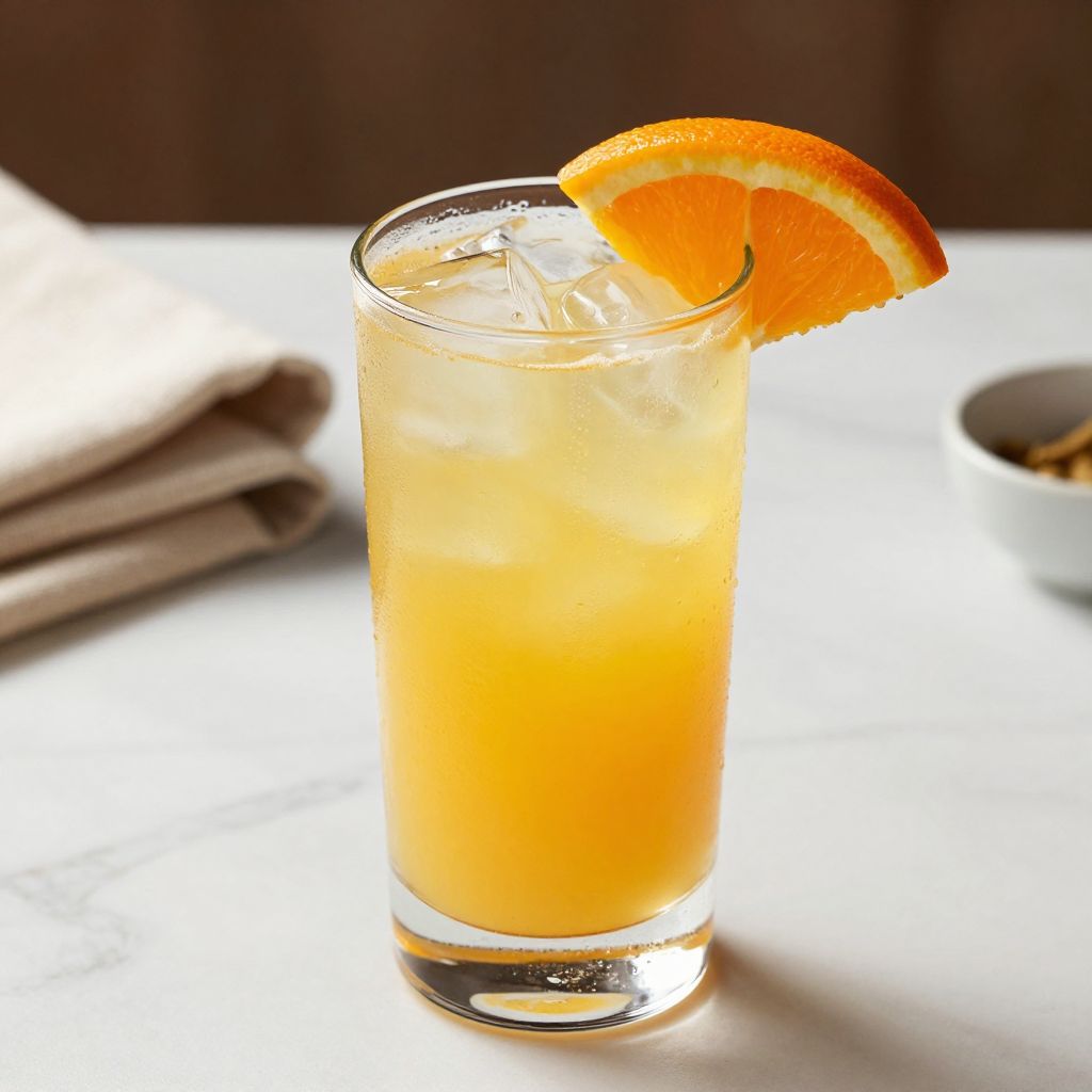 Harvey Wallbanger served in a highball glass
