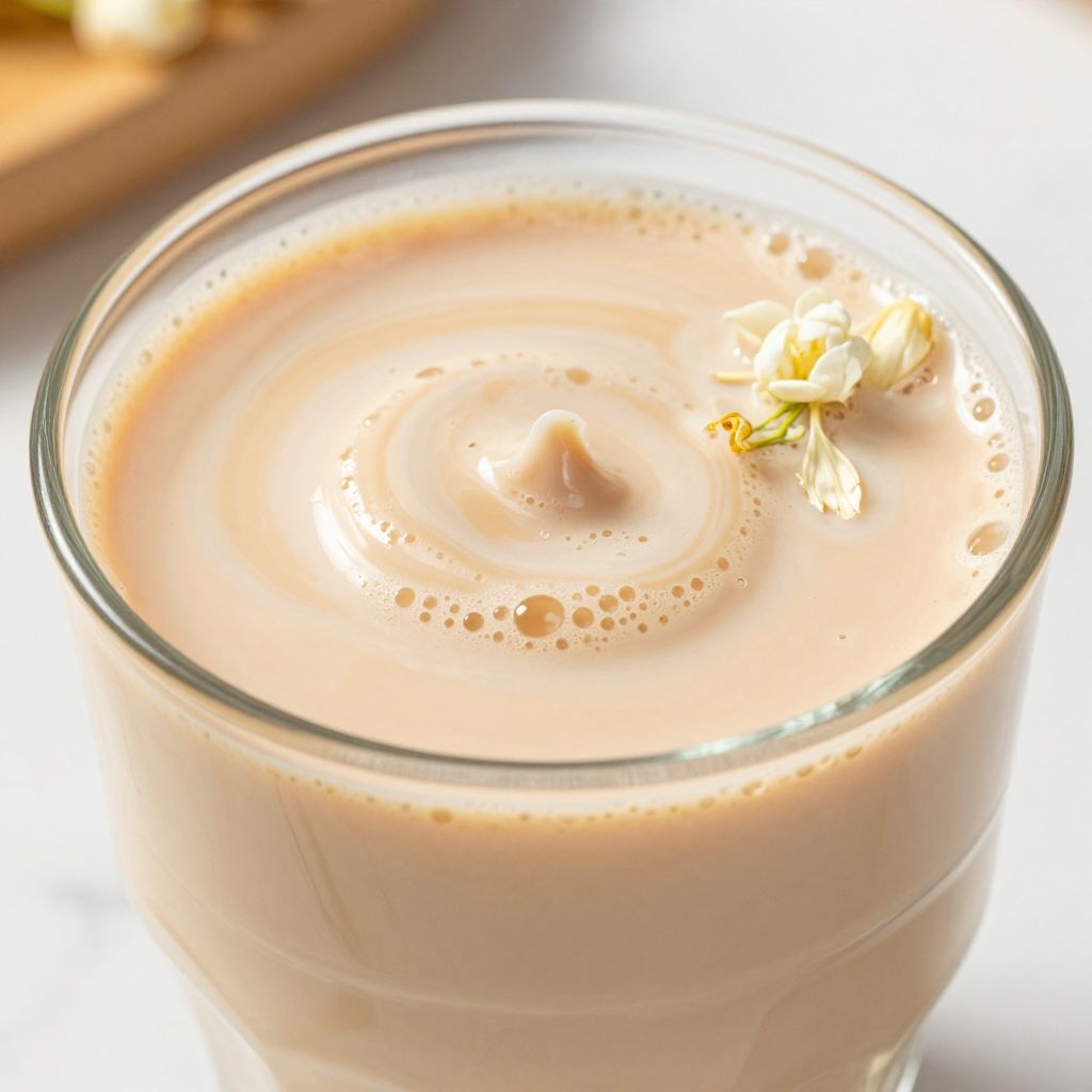 Jasmine Milk Tea Making Process