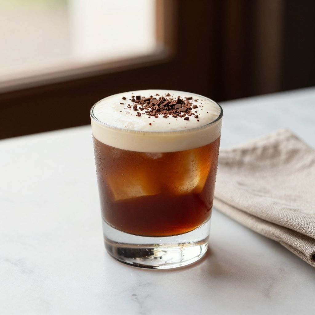 Finished Kahlua and Cream cocktail