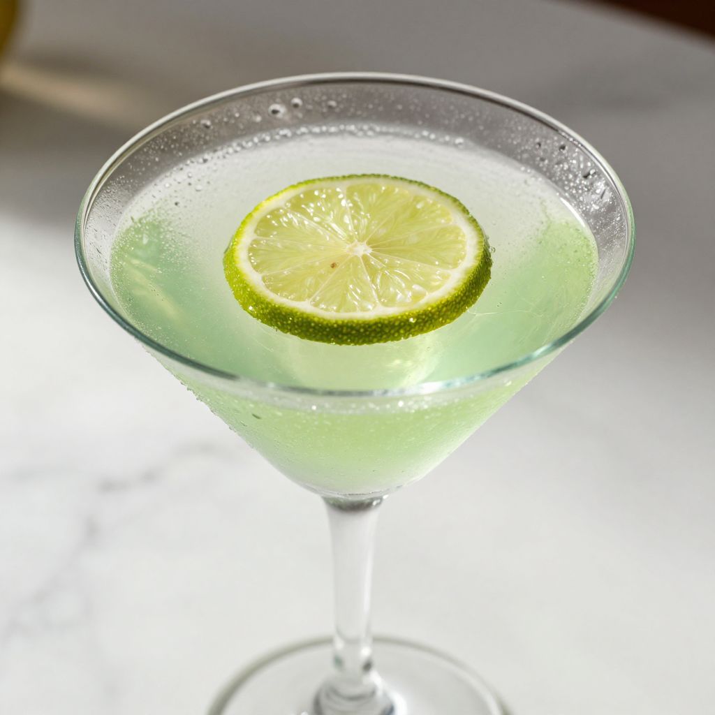 Key Lime Martini preparation steps