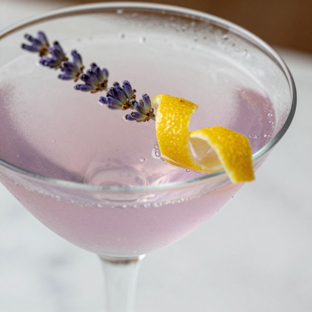 Lavender Martini Preparation