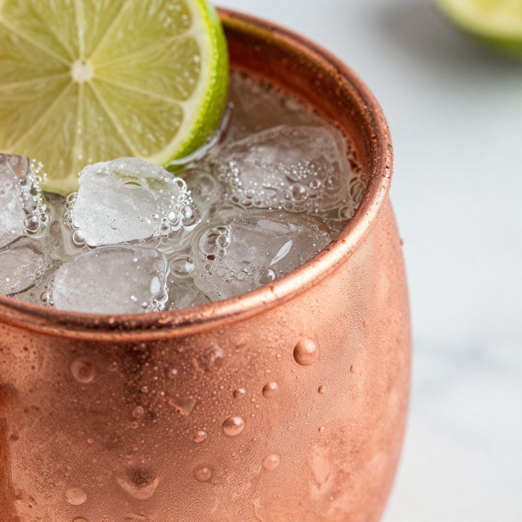 London Mule ingredients laid out