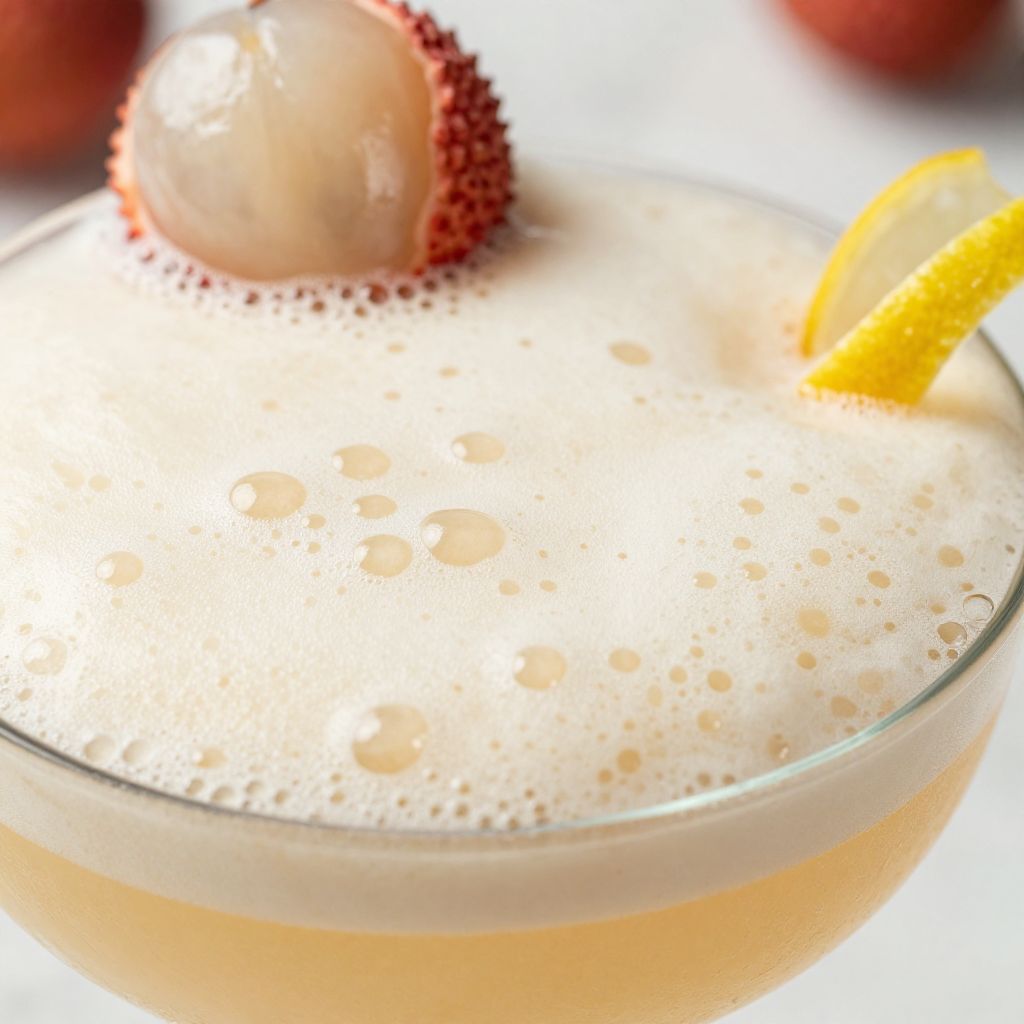 Lychee Cocktail making process