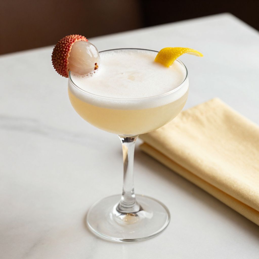Completed Lychee Cocktail