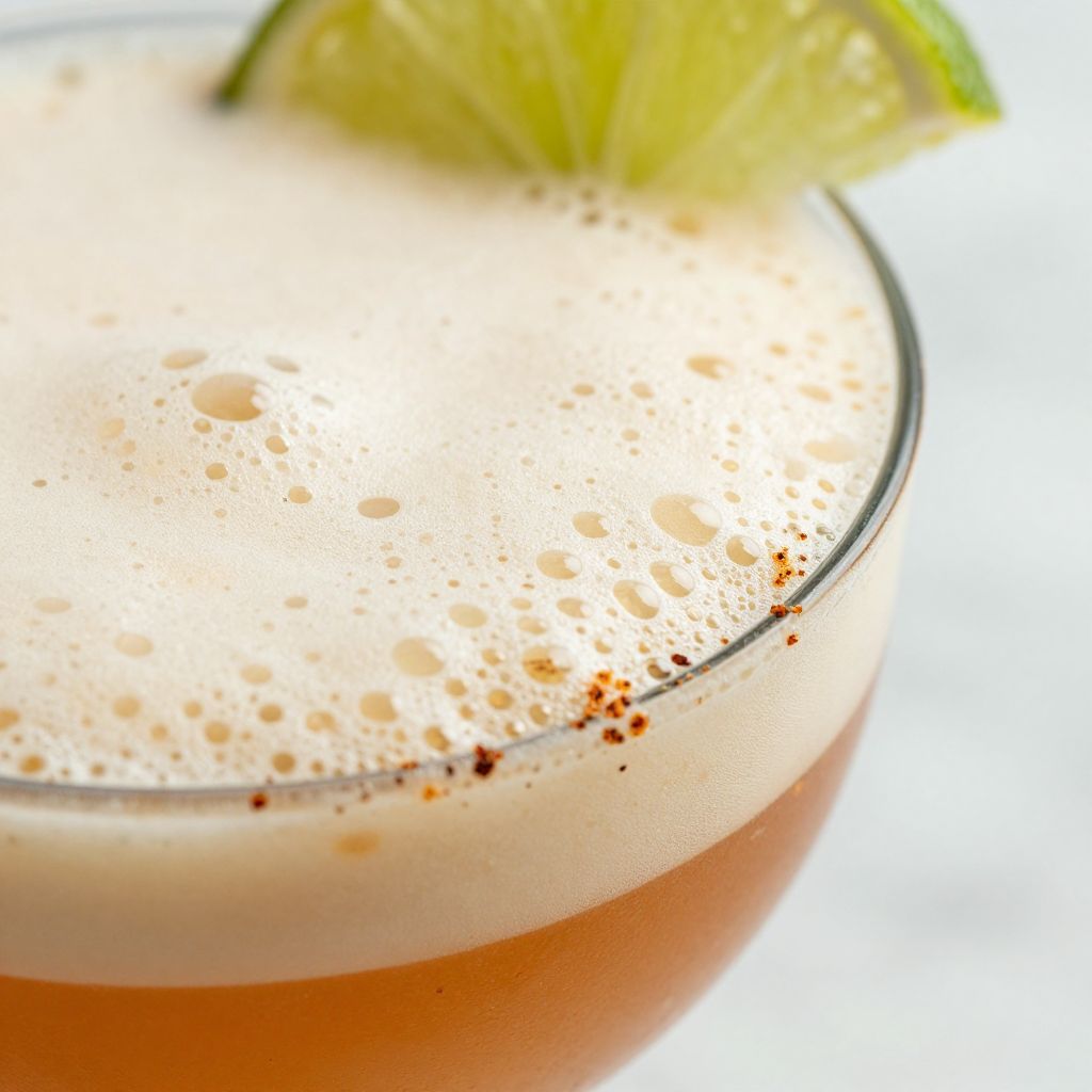 Mezcal Sour Preparation Image