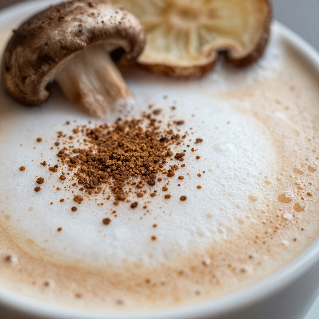 Mushroom Coffee Preparation Image