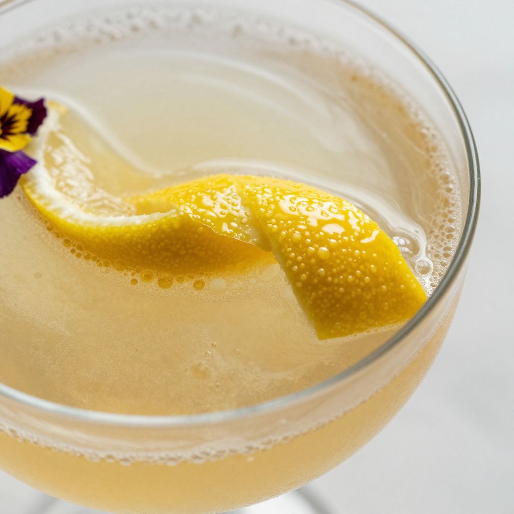 Oaks Lily cocktail preparation